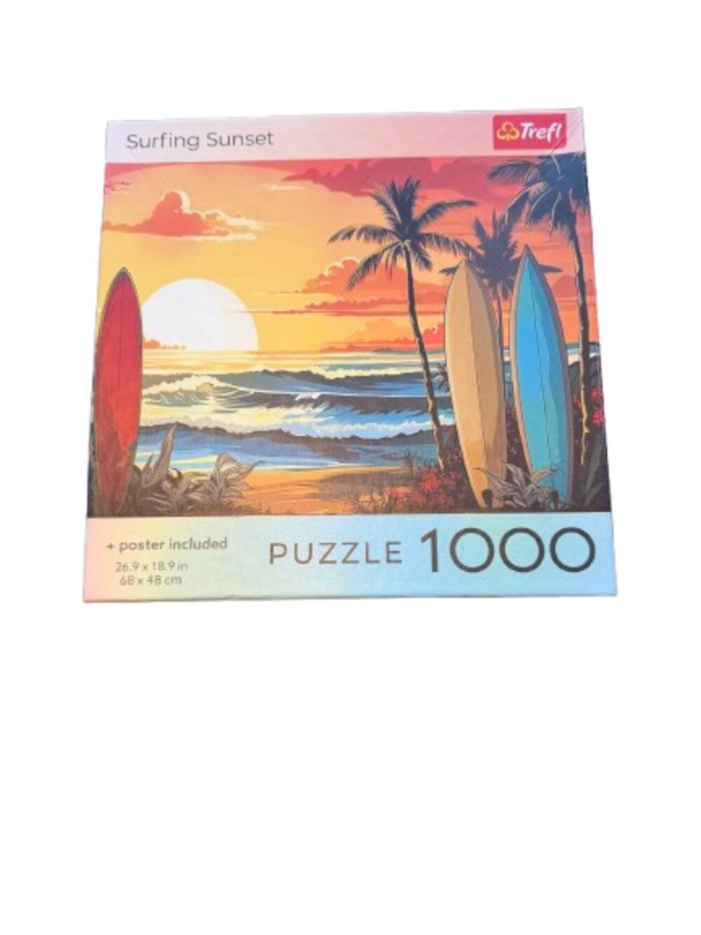 Trefl Surfing Sunset High Quality 100 Piece Jigsaw Puzzle